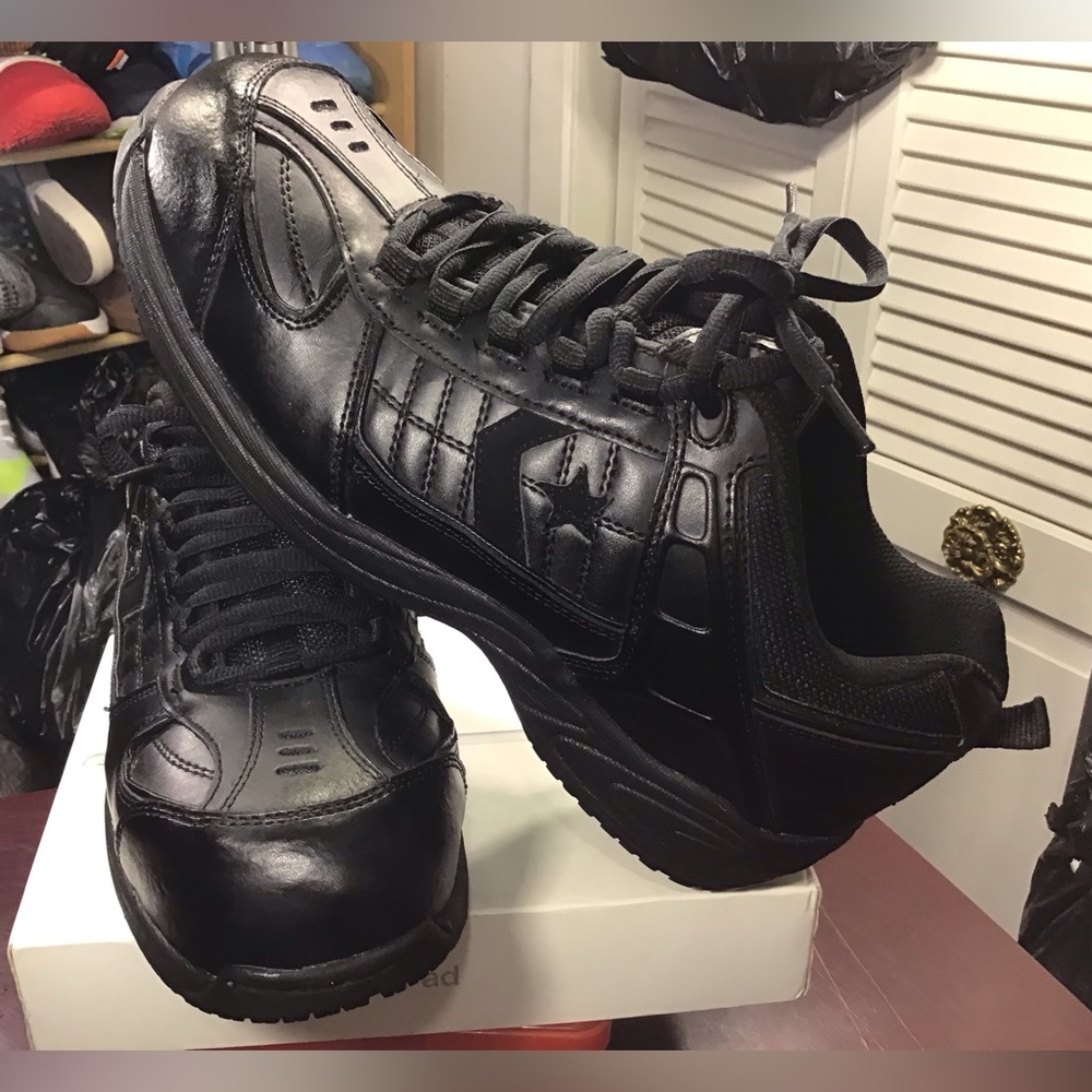 Converse MT75 Unisex Athletic Work Shoes Black Composite Toe Mens 10 Womens 12